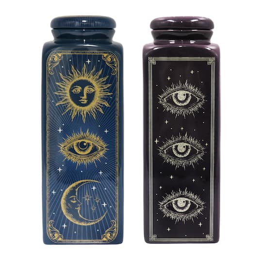 Assorted 12.75" Celestial Ceramic Container, 1pc. by Ashland®